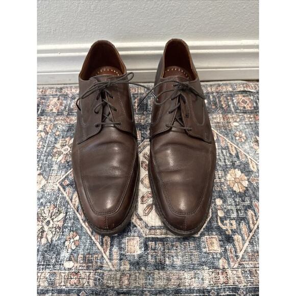 Allen Edmonds Made in USA Montgomery Split Toe Oxford Shoes in Brown Size 11 D - Picture 1 of 7